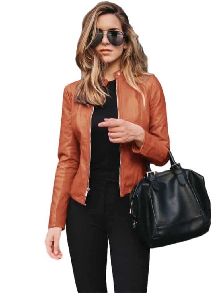 Ladies leather jacket