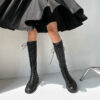 Round Toe Knee High Boots