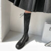 Round Toe Knee High Boots