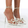 Pearl Heels With Bow