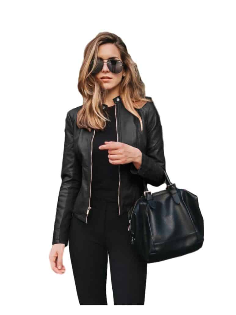 Ladies leather jacket