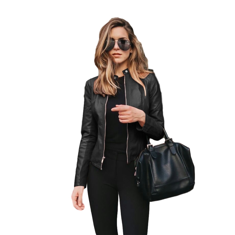 Ladies leather jacket